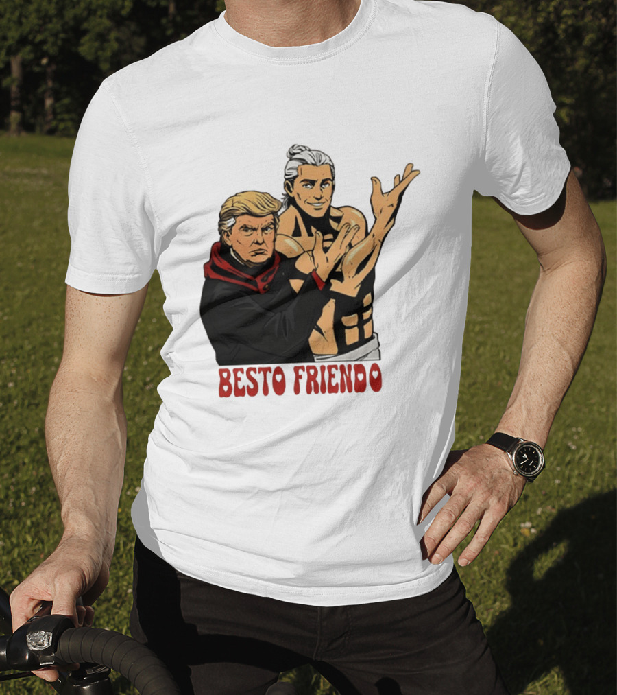 Besto Friendo Trump Anime Crossover Meme T-Shirt