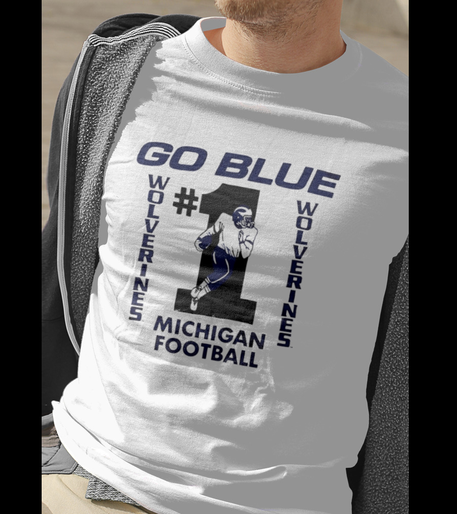 Michigan Wolverines #1 Football Go Blue T-Shirt