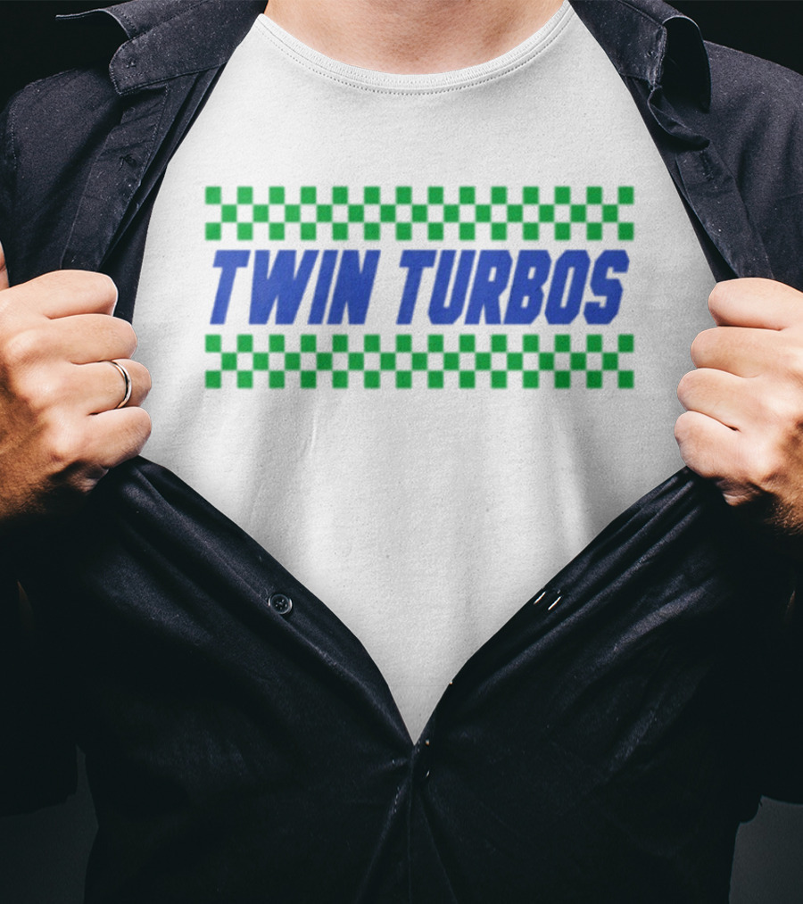 Twin Turbos Racing Checkerboard T-Shirt