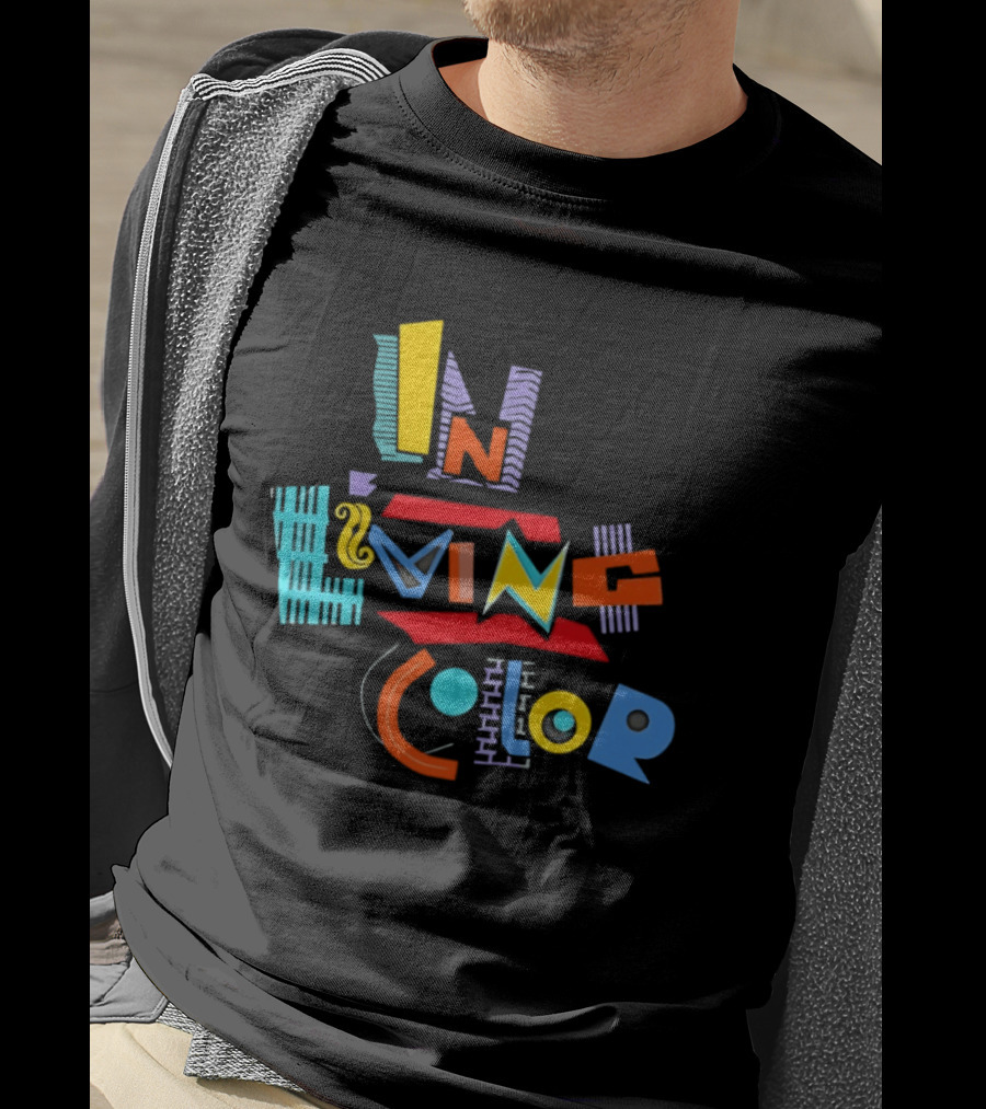 In Living Color 90s Retro Style Vivid T-Shirt