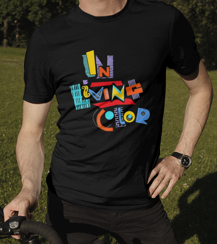 In Living Color 90s Retro Style Vivid T-Shirt