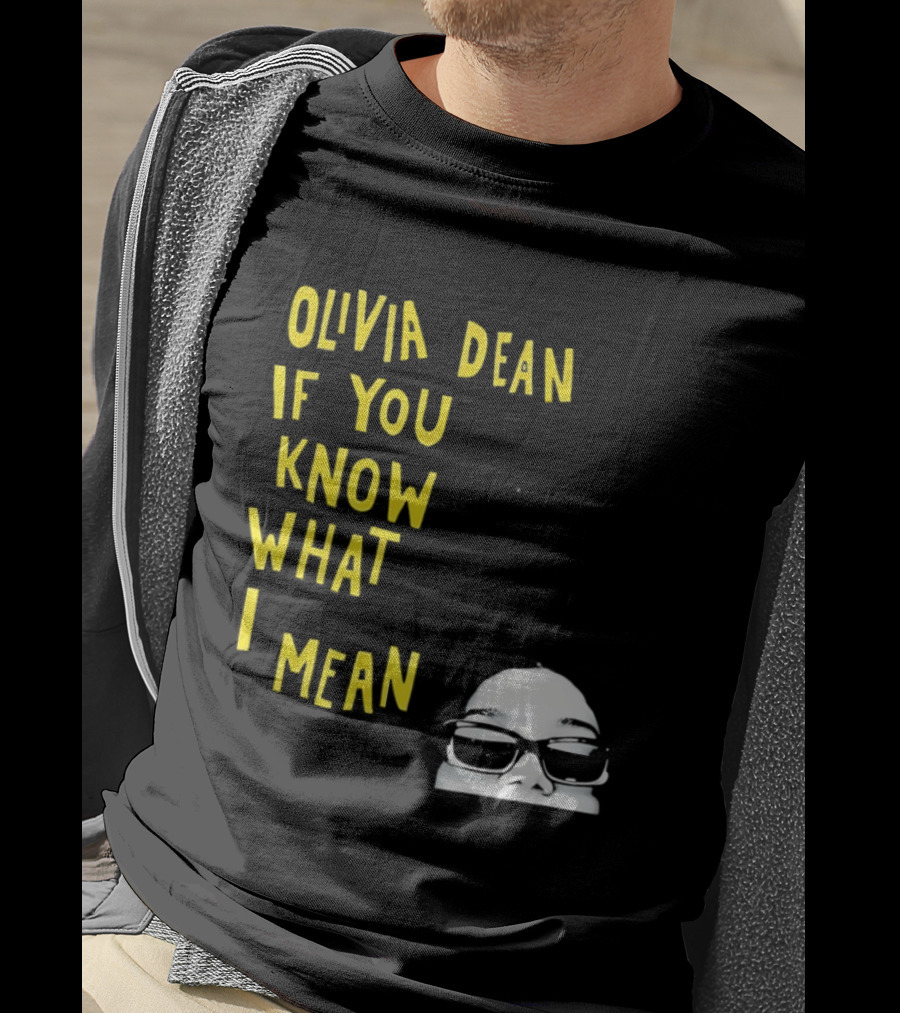 Olivia Dean If You Know What I Mean Glasses Sketch T-Shirt