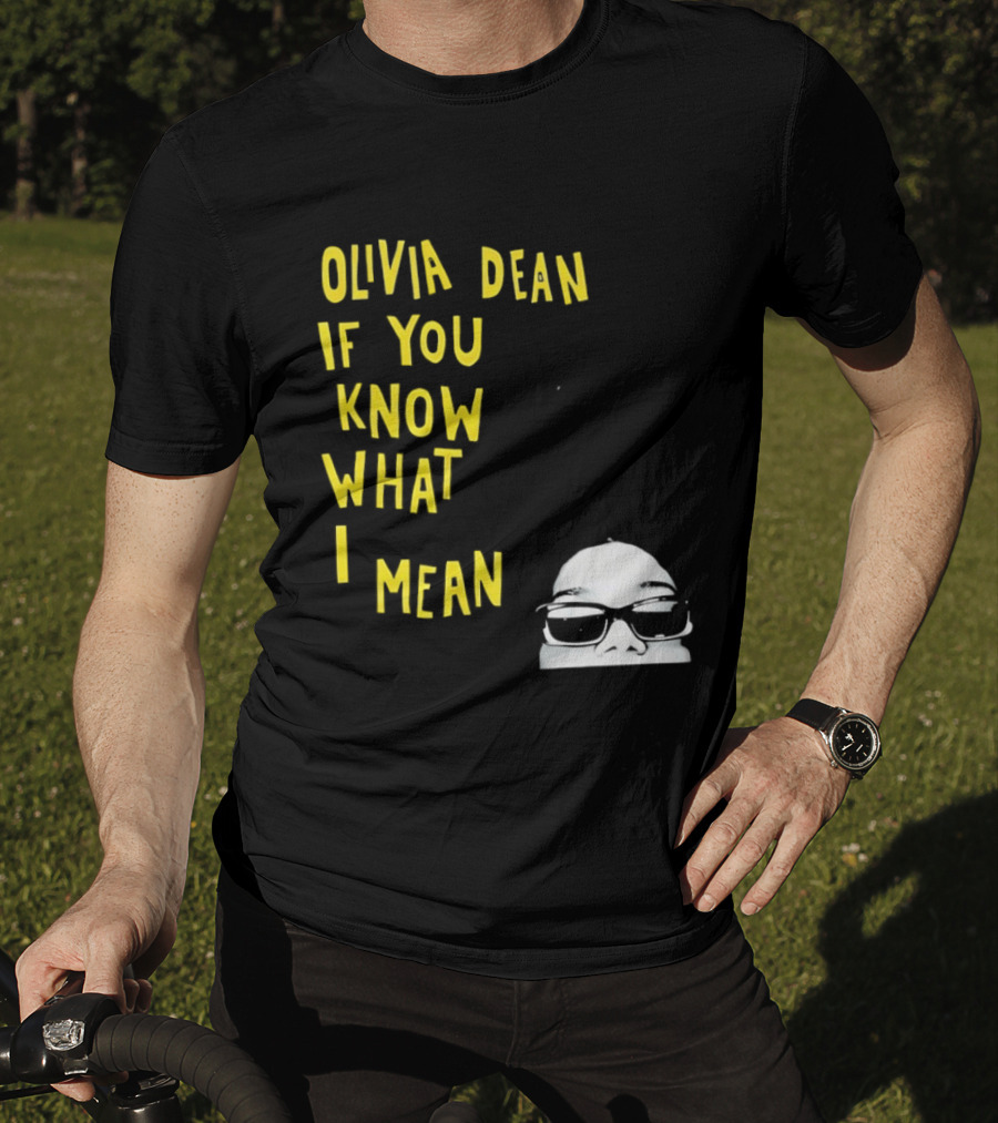 Olivia Dean If You Know What I Mean Glasses Sketch T-Shirt
