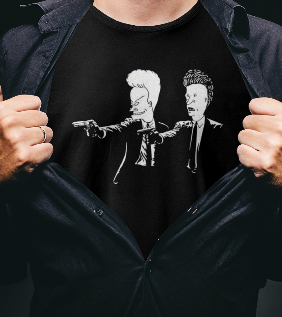 Pulp Fiction Slackers Suit Up Iconic Duo Pose T-Shirt