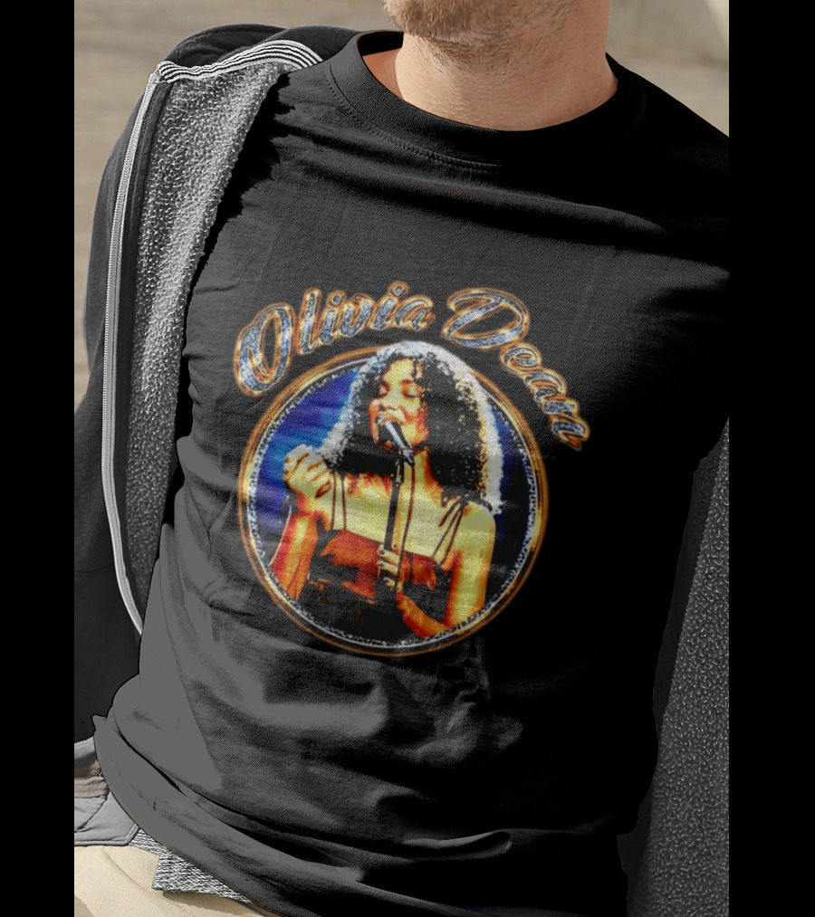 Olivia Dean Elegance Framed Singer Performance T-Shirt