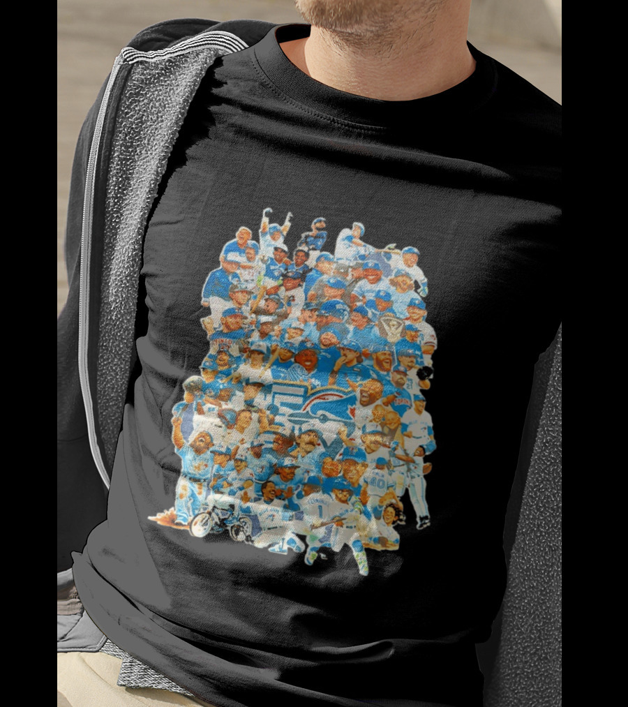 Toronto Blue Jays 50th Anniversary Celebration Collage T-Shirt