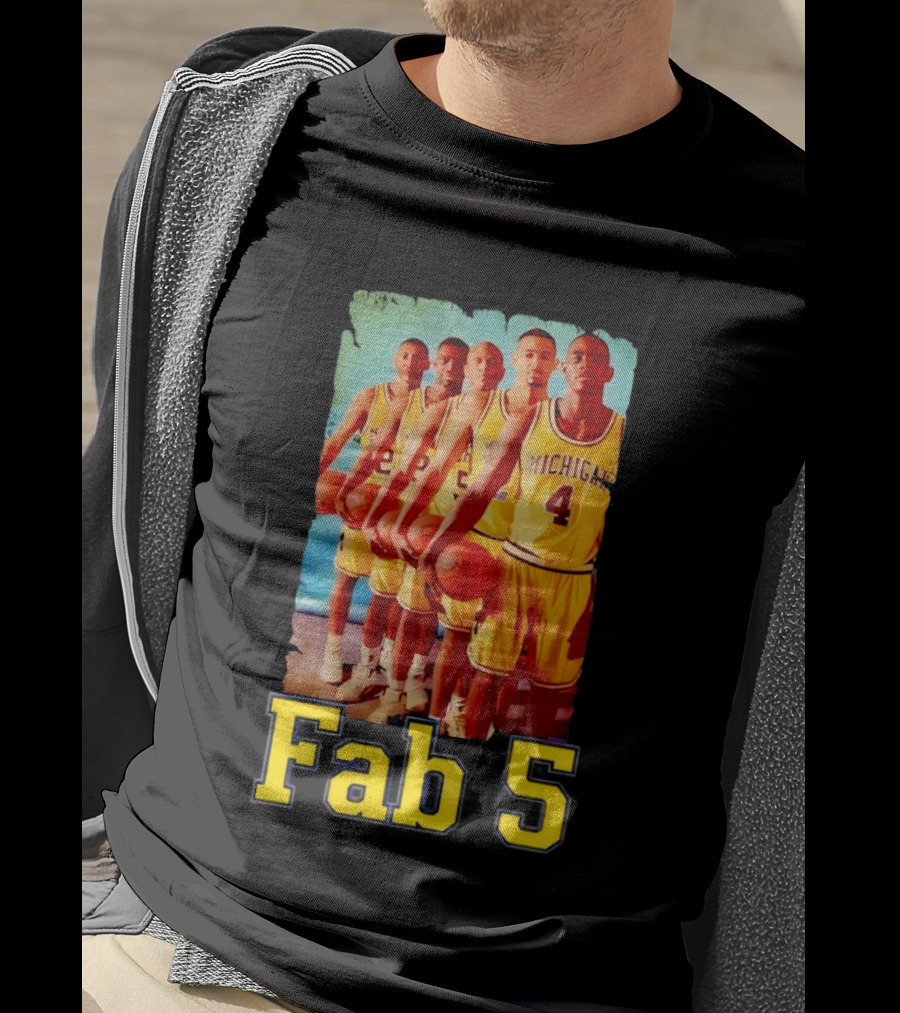 Fab Five Michigan Wolverines Basketball Fab 5 T-Shirt