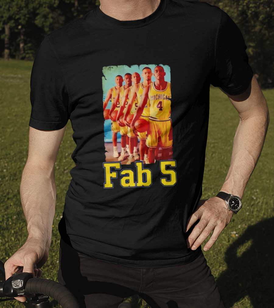 Fab Five Michigan Wolverines Basketball Fab 5 T-Shirt