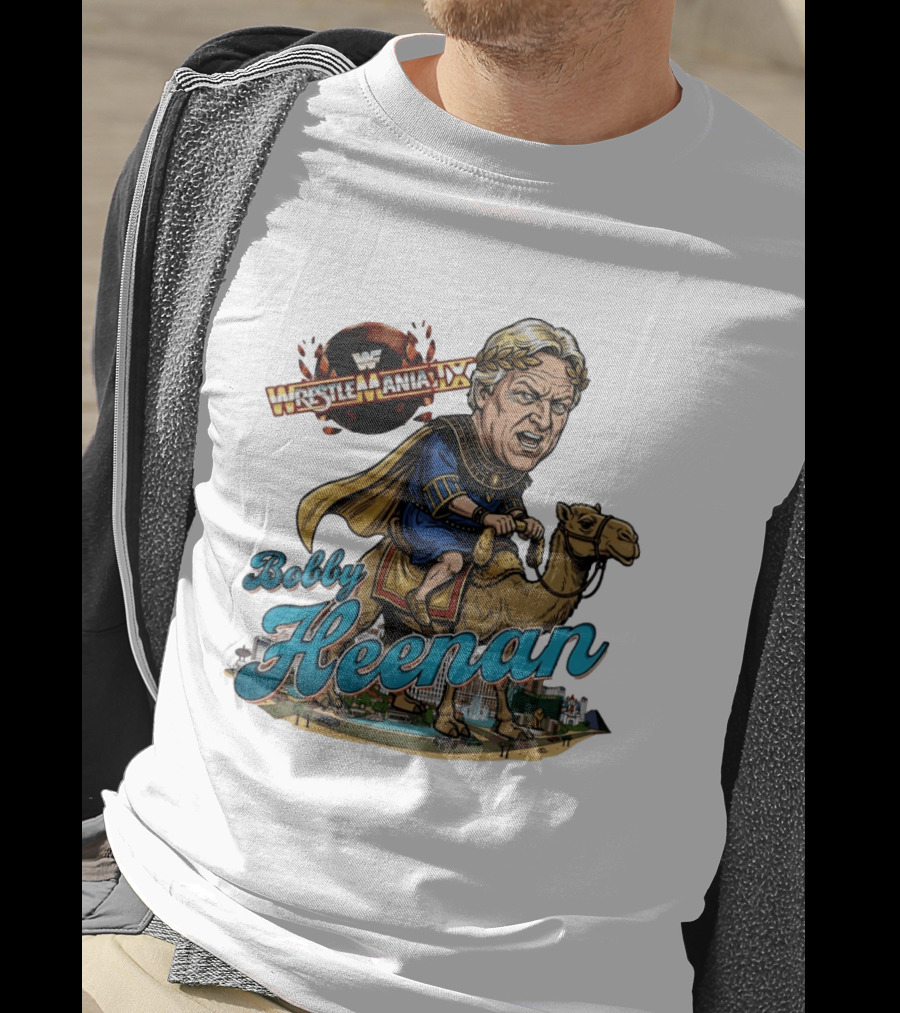 Bobby Heenan WrestleMania IX WWE Cartoon Character On Camel T-Shirt