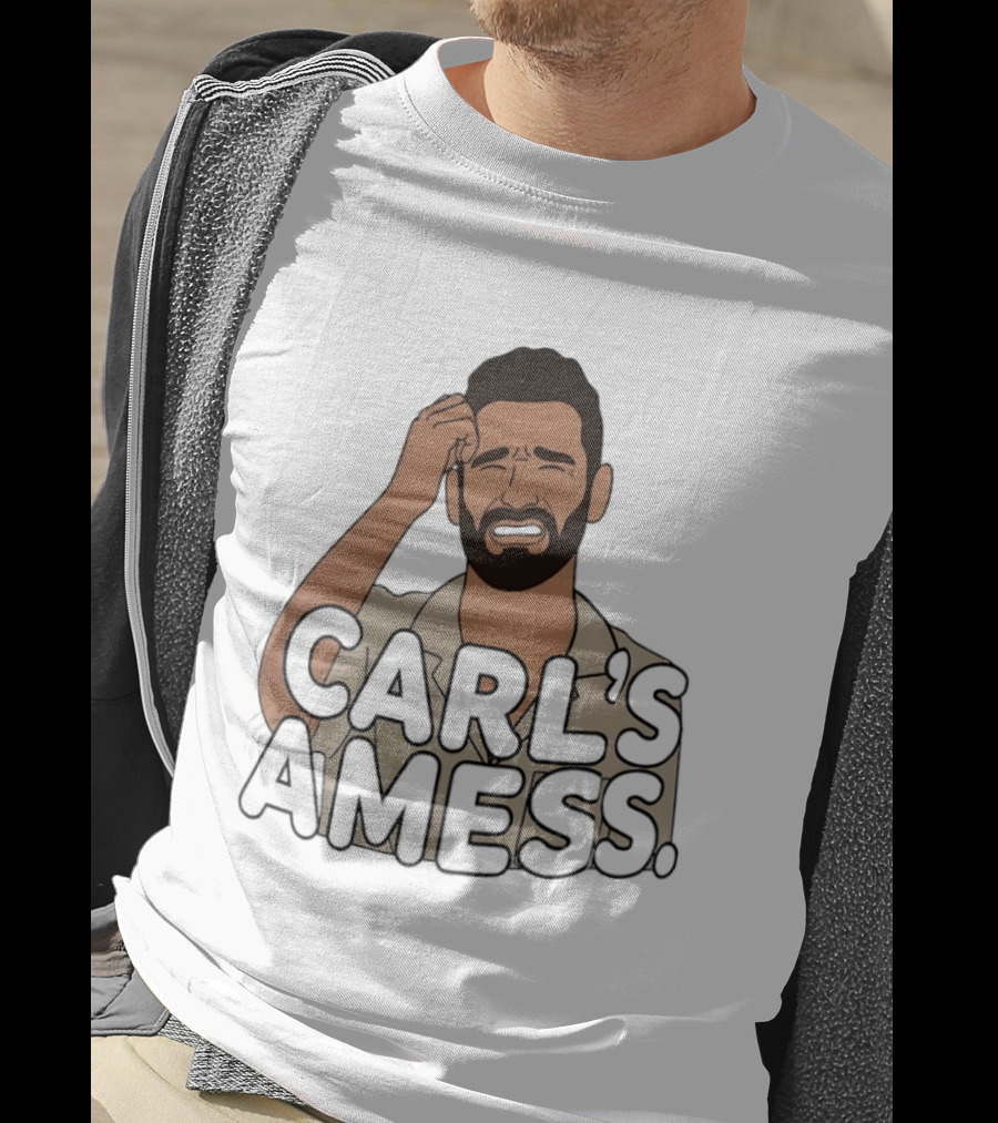 Carl's A Mess Carl Radke Summer House Humor Face T-Shirt