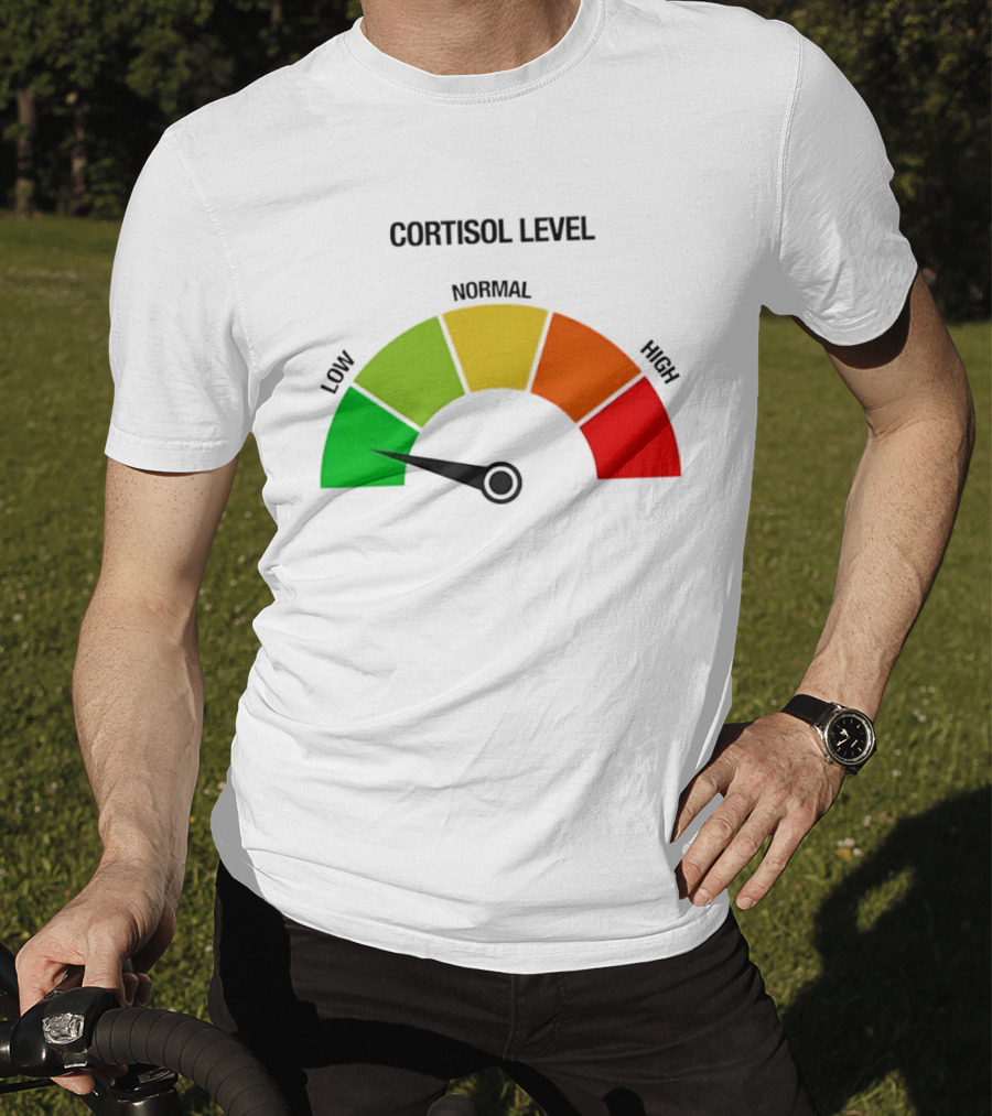 Cortisol Level Low Stress Indicator Gauge T-Shirt