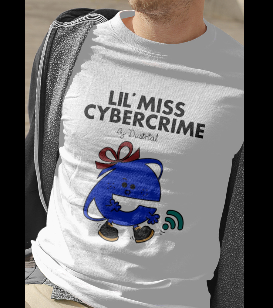 Lil' Miss Cybercrime By Dustrial Retro Style Mischievous T-Shirt