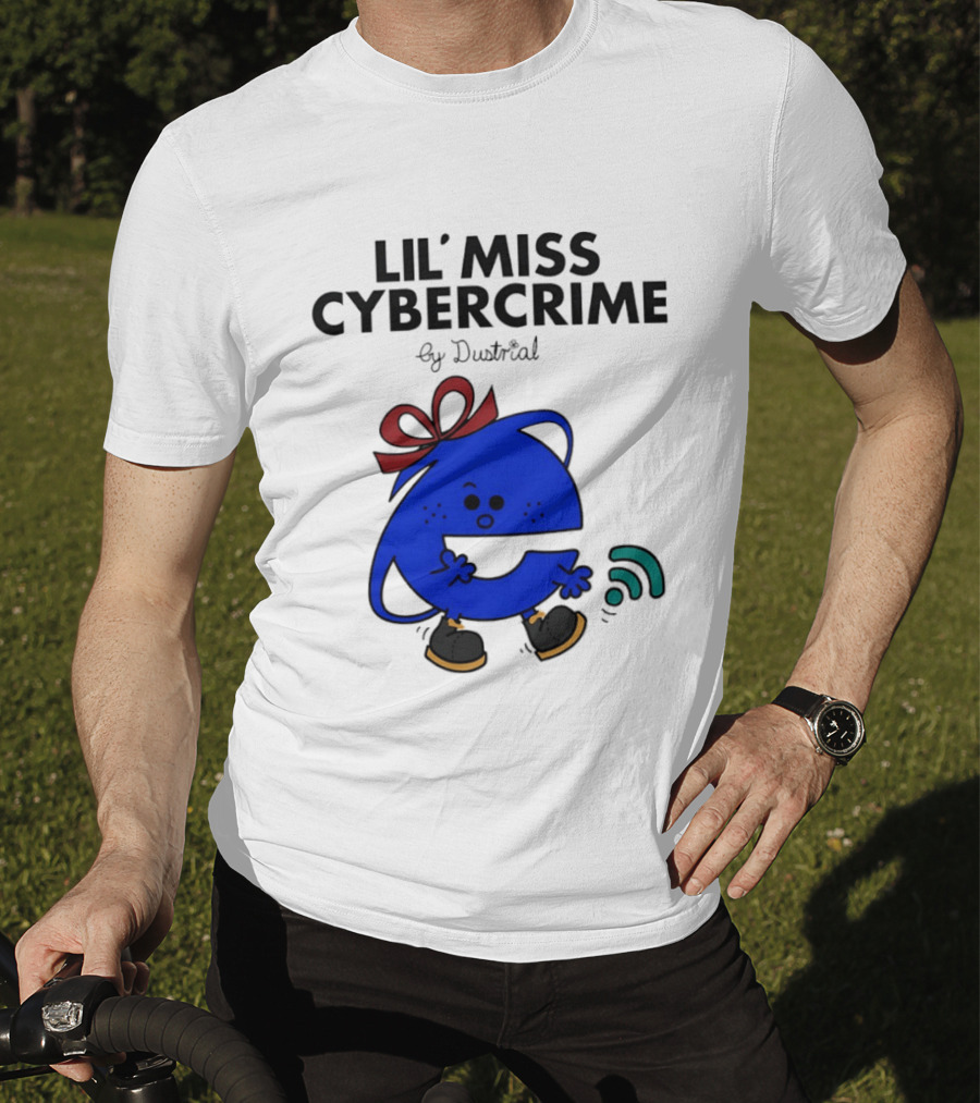 Lil' Miss Cybercrime By Dustrial Retro Style Mischievous T-Shirt