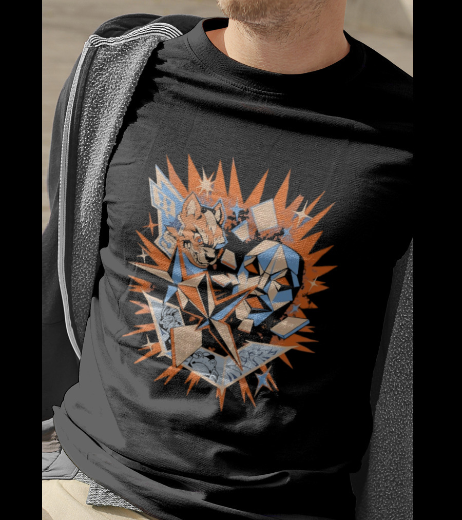 Fox McCloud And Andross Space Beast Battle Burst T-Shirt