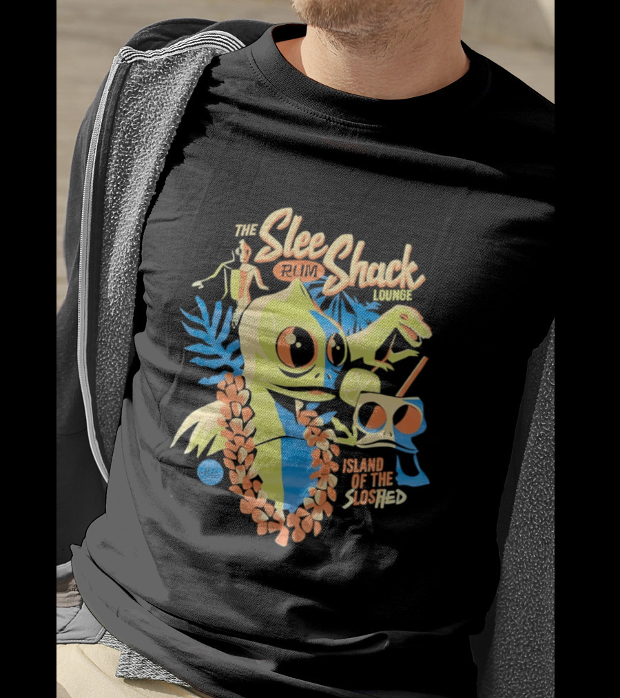 Slee Shack Rum Lounge Island Of The Sloshed Jeff Granito T-Shirt