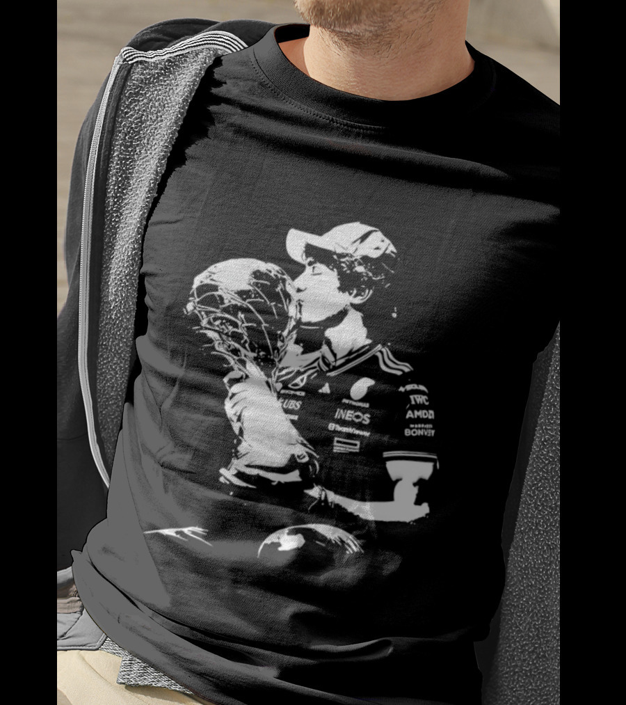 Kimi Antonelli Pole Position Victory Celebration Chinese Grand Prix T-Shirt