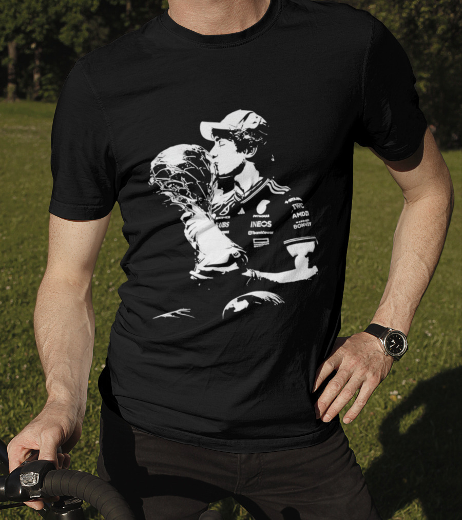Kimi Antonelli Pole Position Victory Celebration Chinese Grand Prix T-Shirt