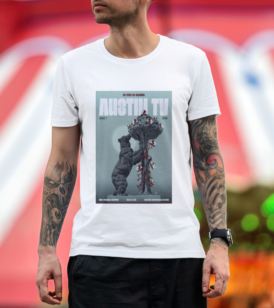 Austin TV En Vivo En Madrid Junio 7 2026 Con Pájaro Vampiro Sala El Sol Boletos Disponibles En Dice T-Shirt