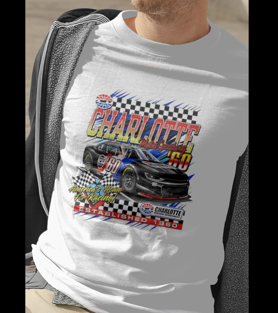 Charlotte Motor Speedway '60 America's Home For Racing Established 1960 T-Shirt
