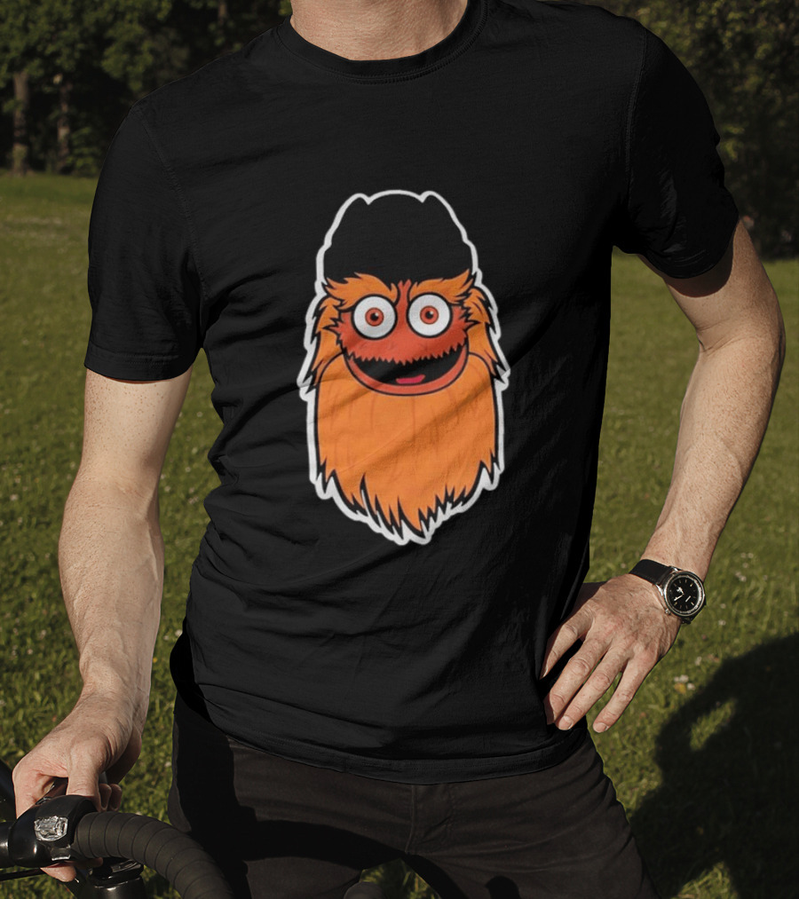 Joe Giglio Wearing Philadelphia Flyers Gritty T-Shirt