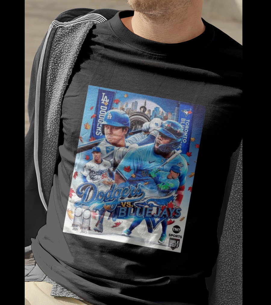 Los Angeles Dodgers Vs Toronto Blue Jays 2023 MLB TNT Sports U Walk Off Cityscape Baseball Event T-Shirt