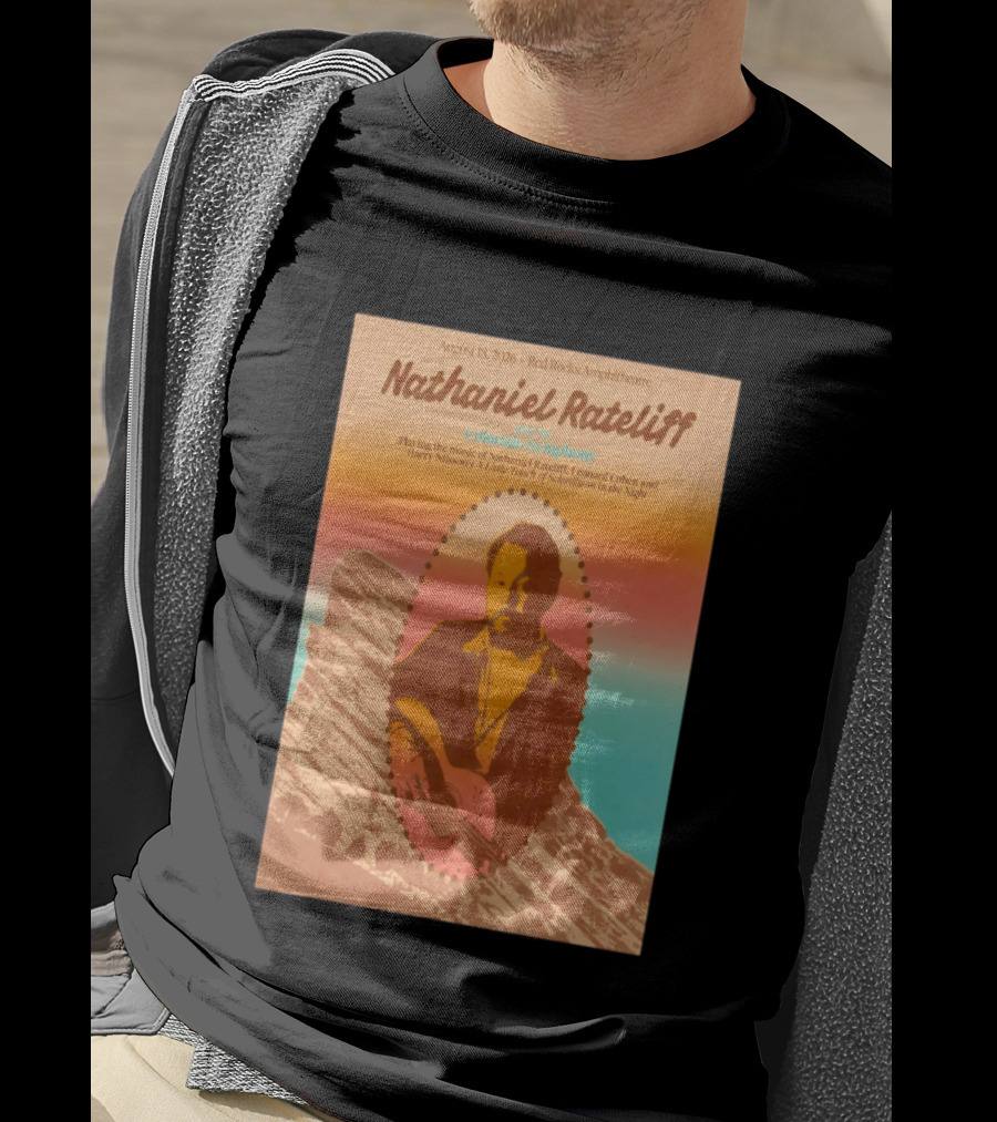Nathaniel Rateliff Concert Red Rocks 2026 With Colorado Symphony T-Shirt