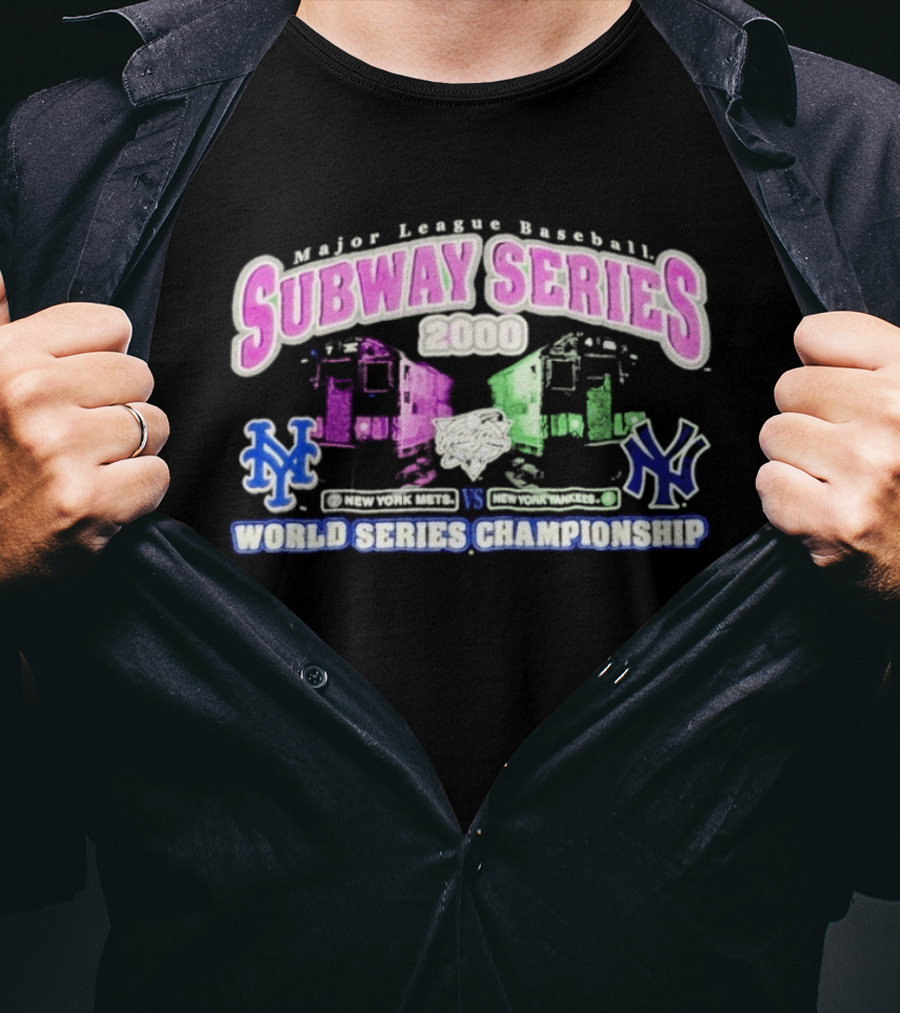 Major League Baseball Subway Series 2000 World Series Championship Yankees Vs Mets T-Shirt
