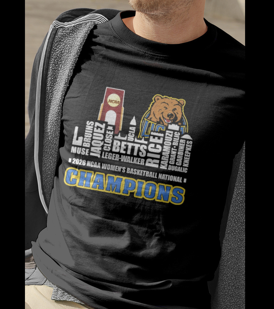 UCLA Bruins Skyline City Champions 2026 NCAA Women's Basketball National T-Shirt