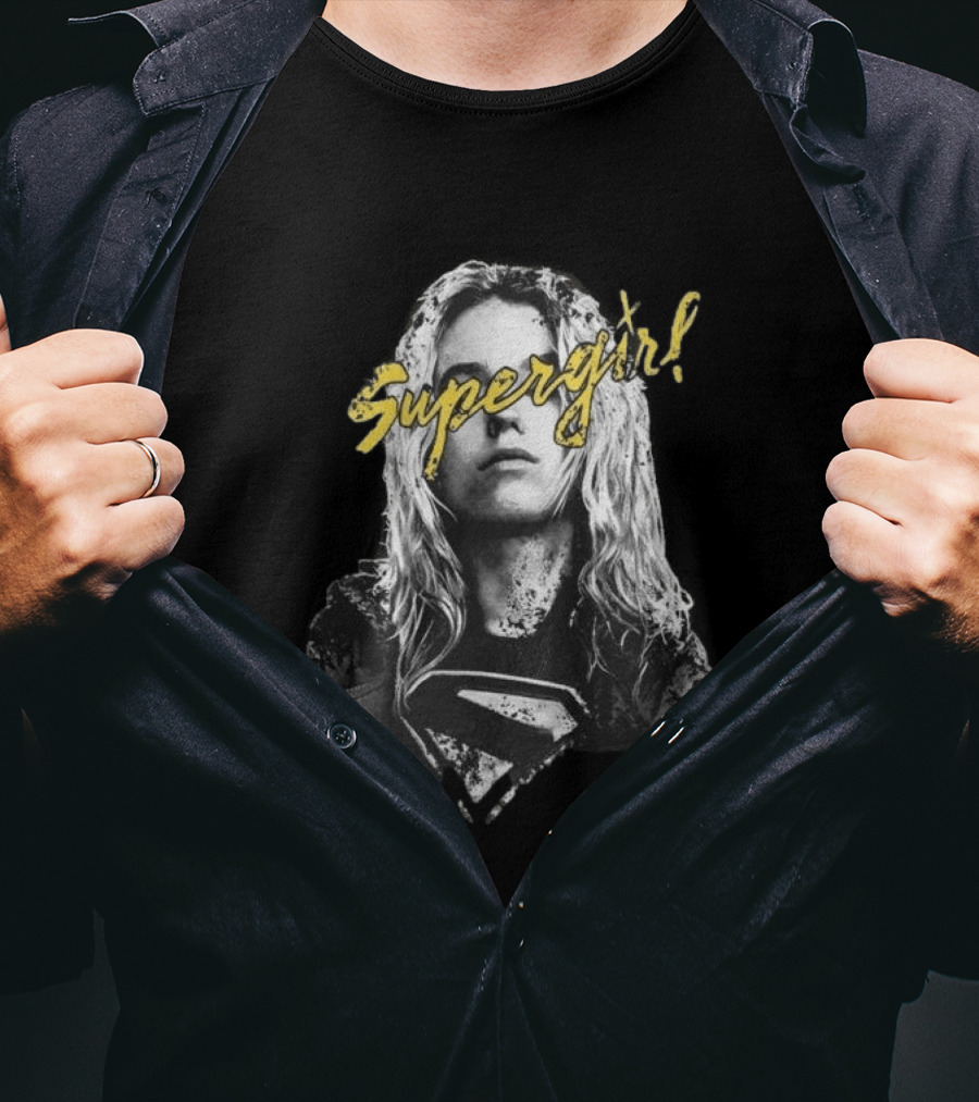 Supergirl Coachella Style Blonde Hero T-Shirt