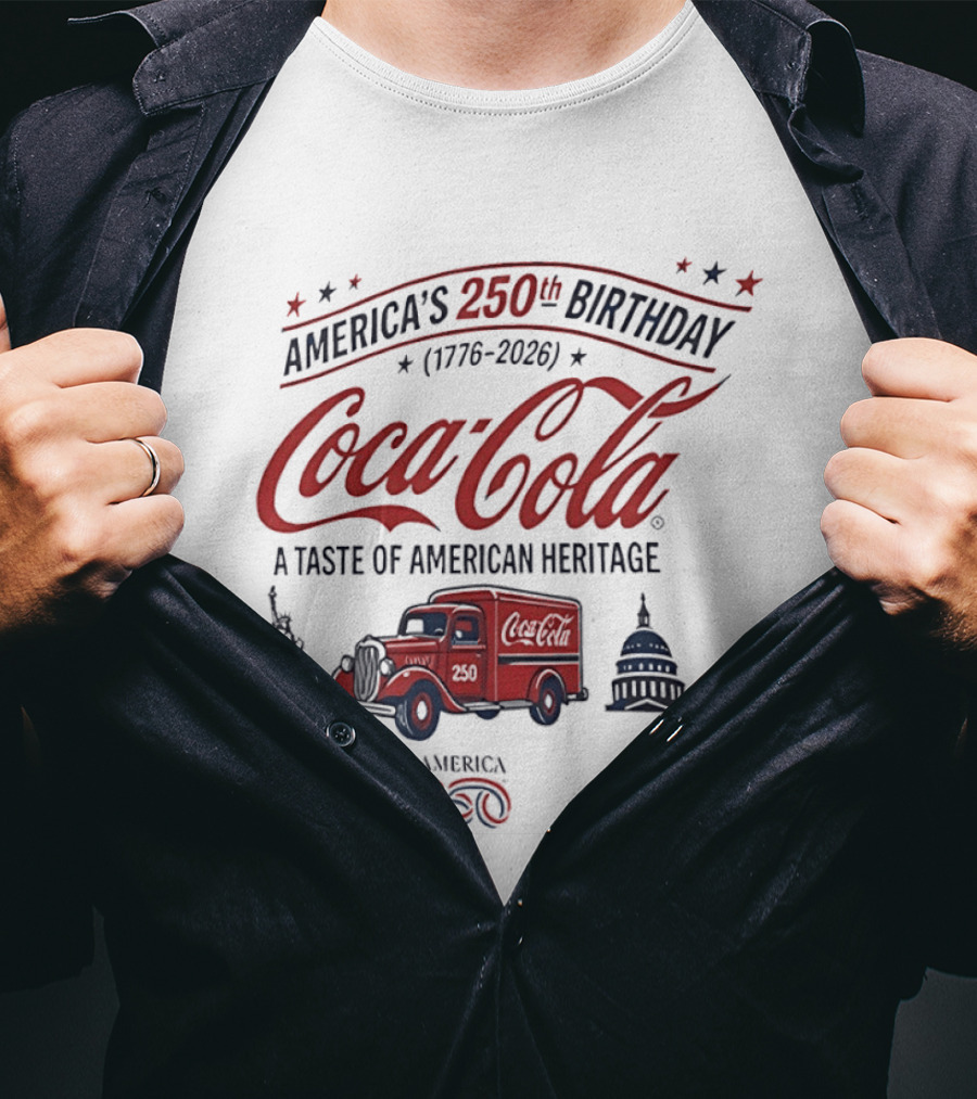 America's 250th Birthday Coca Cola 1776 2026 A Taste Of American Heritage T-Shirt