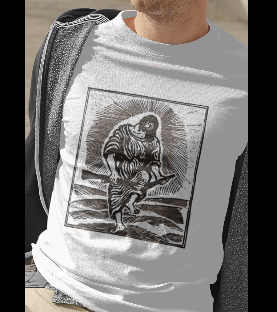 Christ Breaks The Rifle Anti War Symbolism Peaceful Resistance T-Shirt