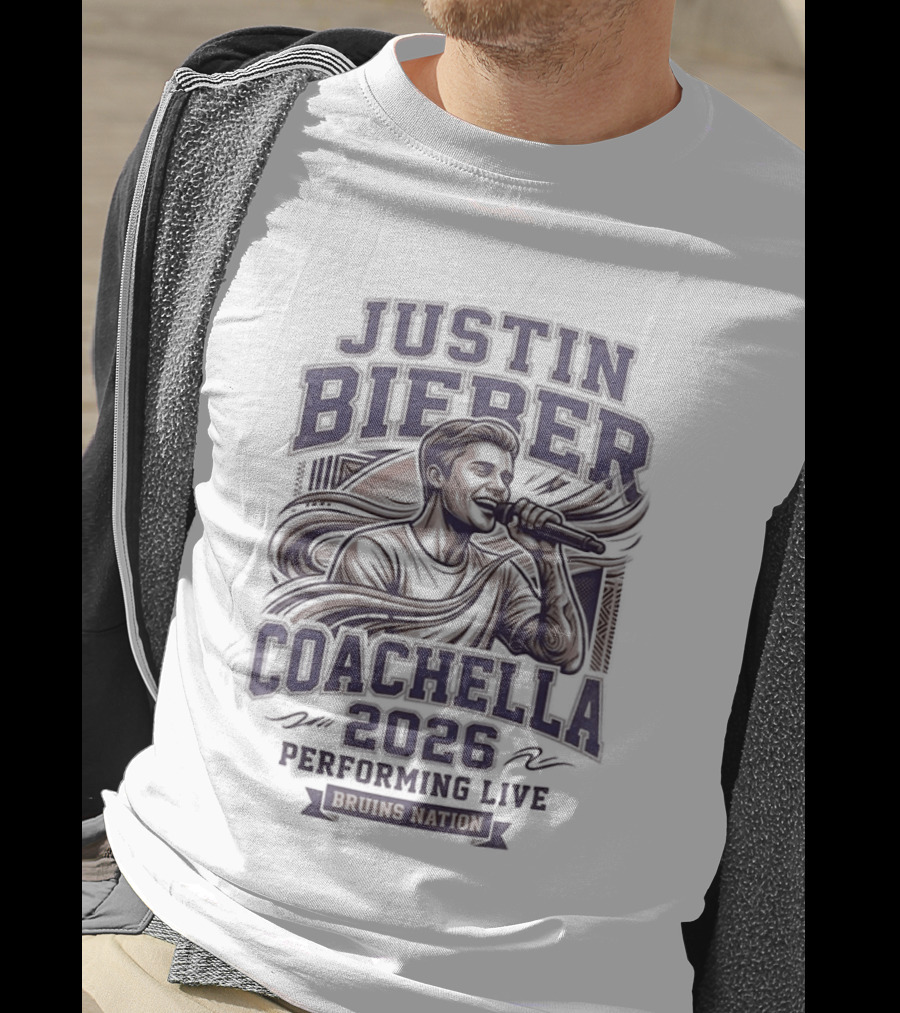 Justin Bieber Coachella 2026 Performing Live Headlining Artist T-Shirt