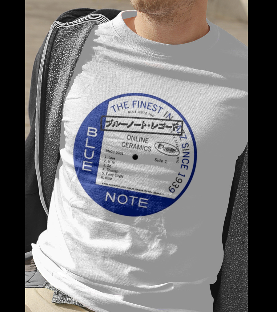 Online Ceramics Blue Note Jazz Collection 1939 Vintage Record T-Shirt