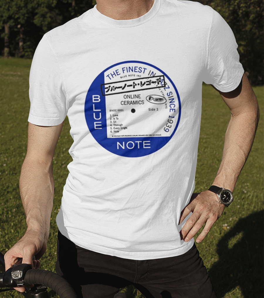 Online Ceramics Blue Note Jazz Collection 1939 Vintage Record T-Shirt