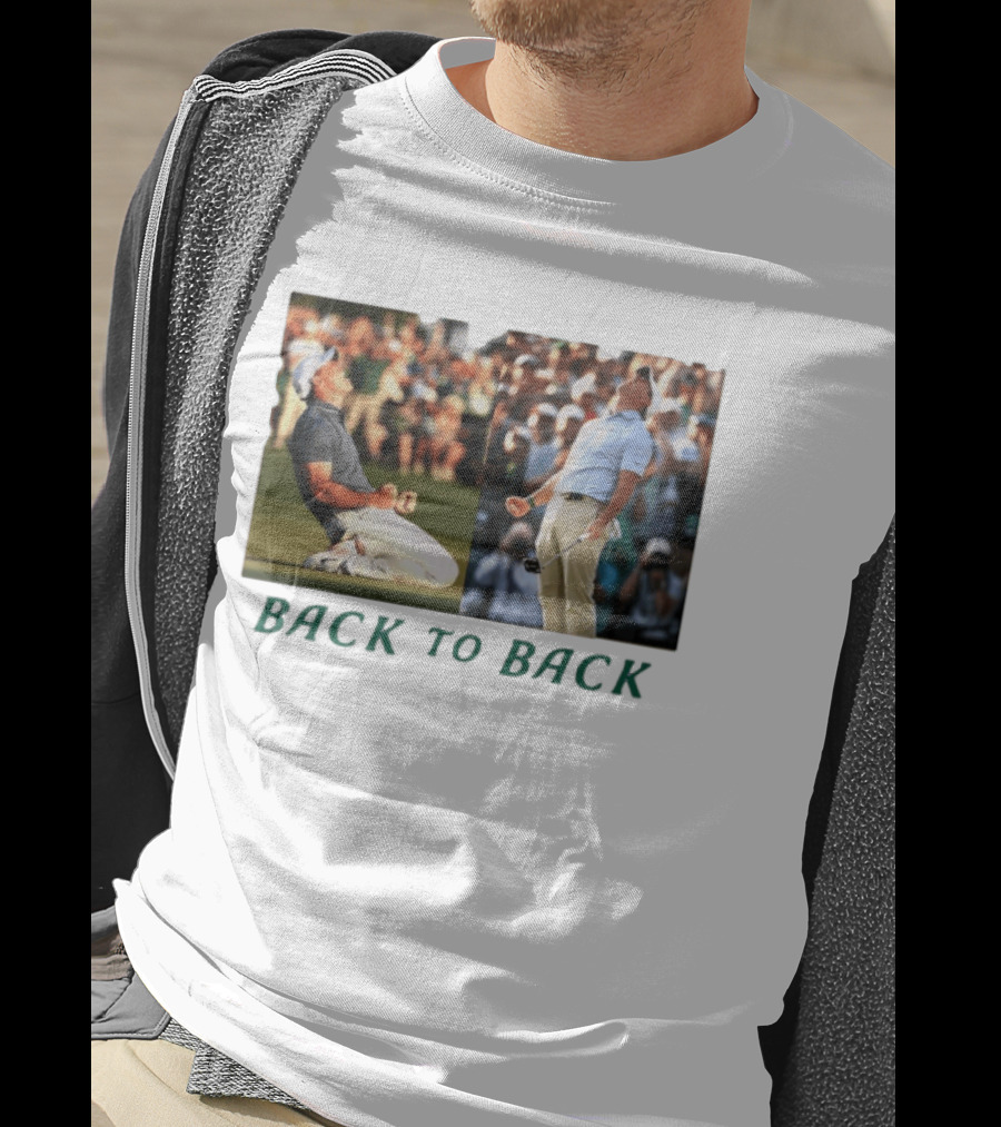 Rory McIlroy Golf The Masters Back To Back Celebration Photo T-Shirt