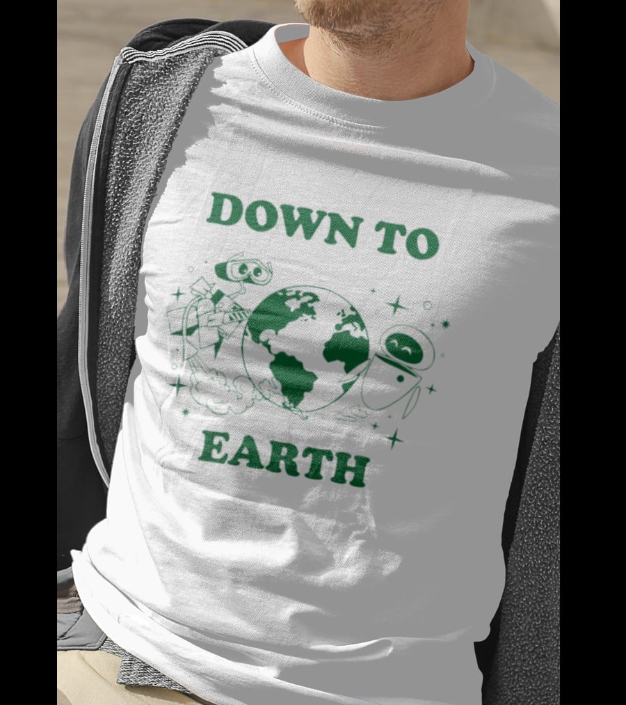 WALL E And EVE Down To Earth Globe Connection T-Shirt