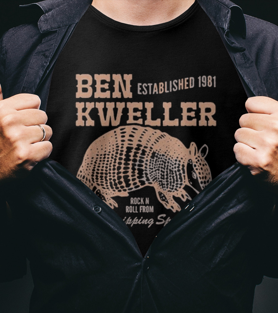 Ben Kweller Established 1981 Rock And Roll From Dripping Springs TX Armadillo 2026 T-Shirt