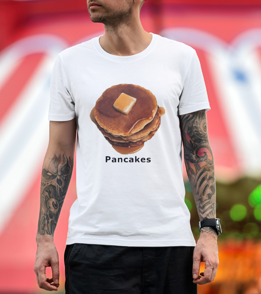 Pancakes Syrup Stack With Butter Topping T-Shirt