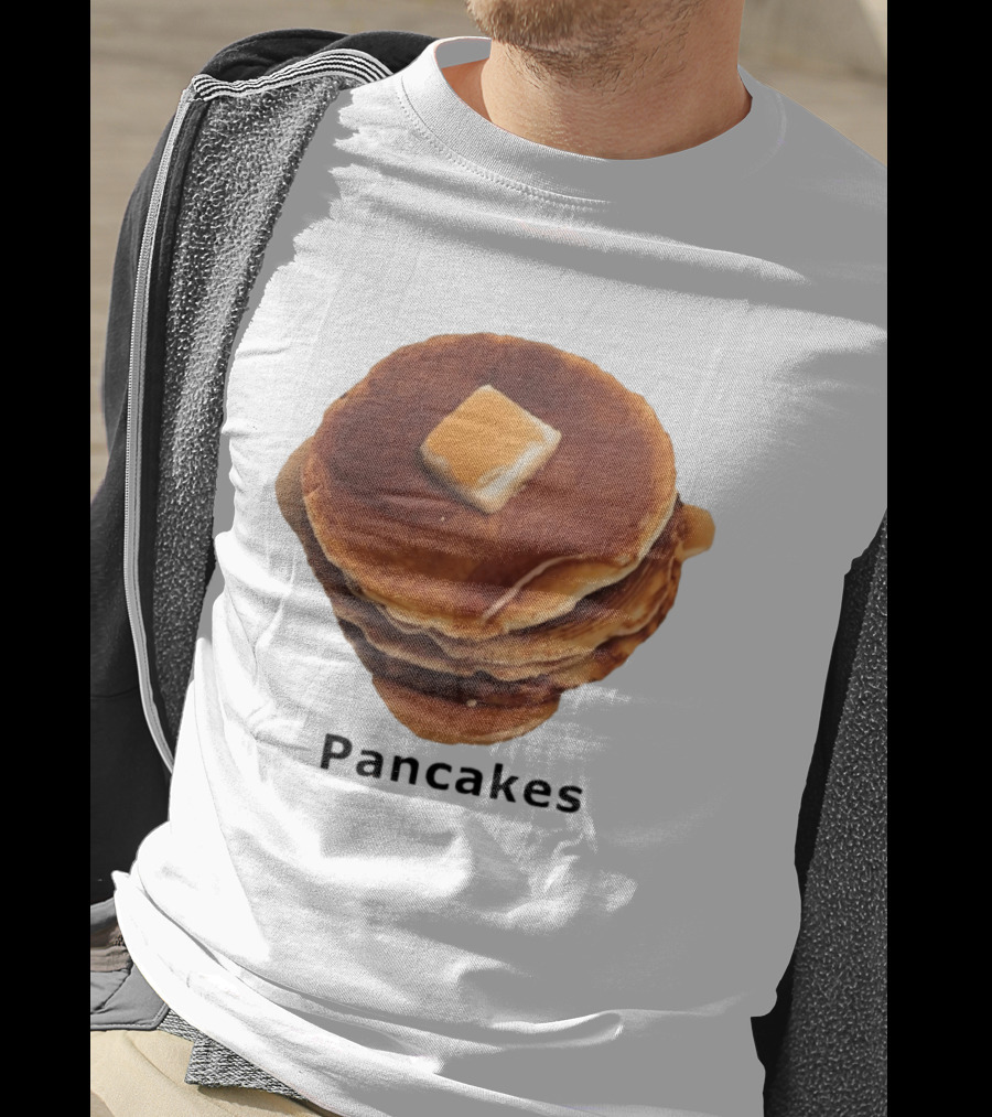 Pancakes Syrup Stack With Butter Topping T-Shirt