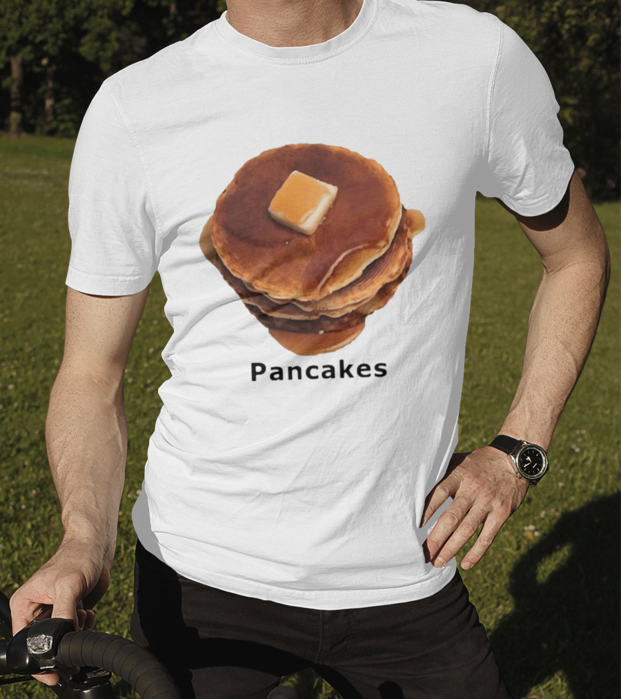Pancakes Syrup Stack With Butter Topping T-Shirt