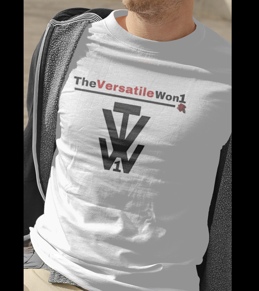 TheVersatileWon1 TW1 Logo Red And Black T-Shirt
