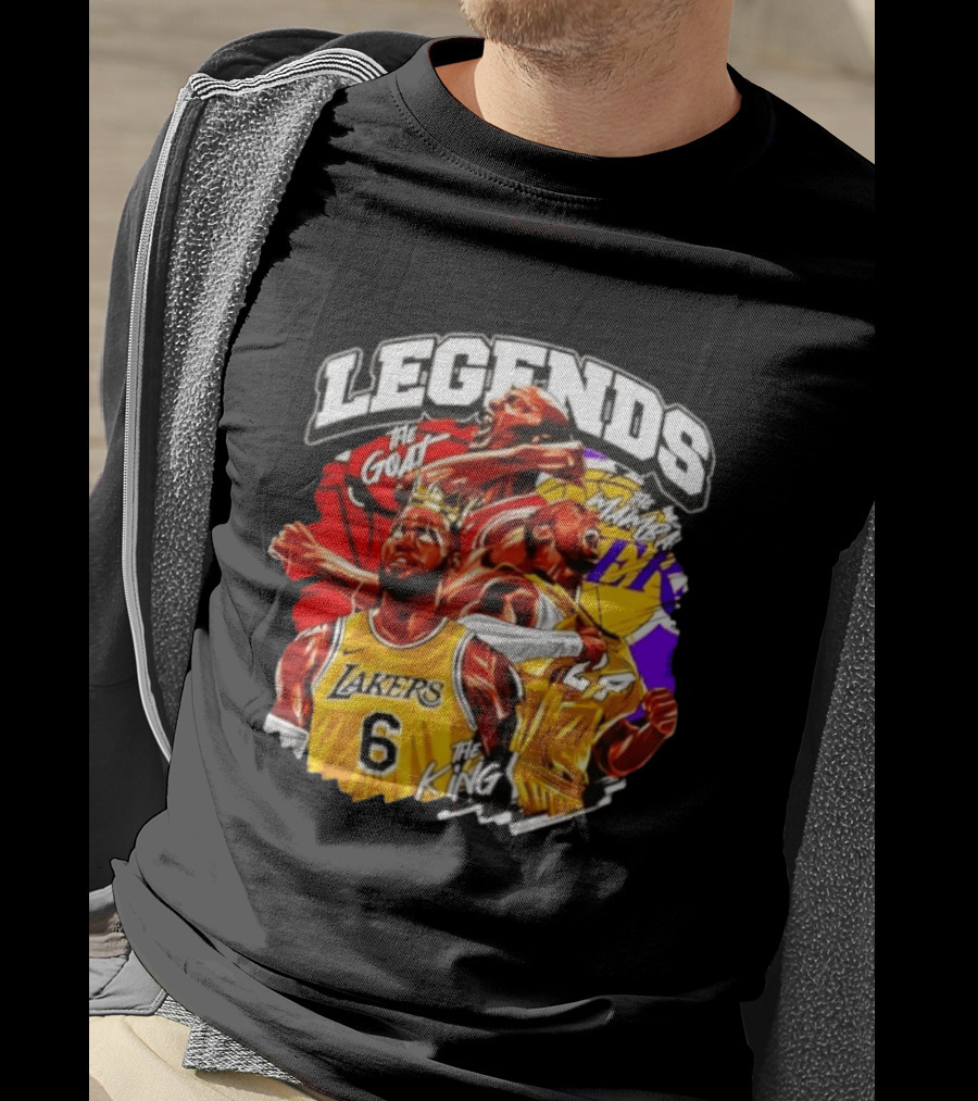 Legends The Goat Mamba King Lakers 24 6 T-Shirt