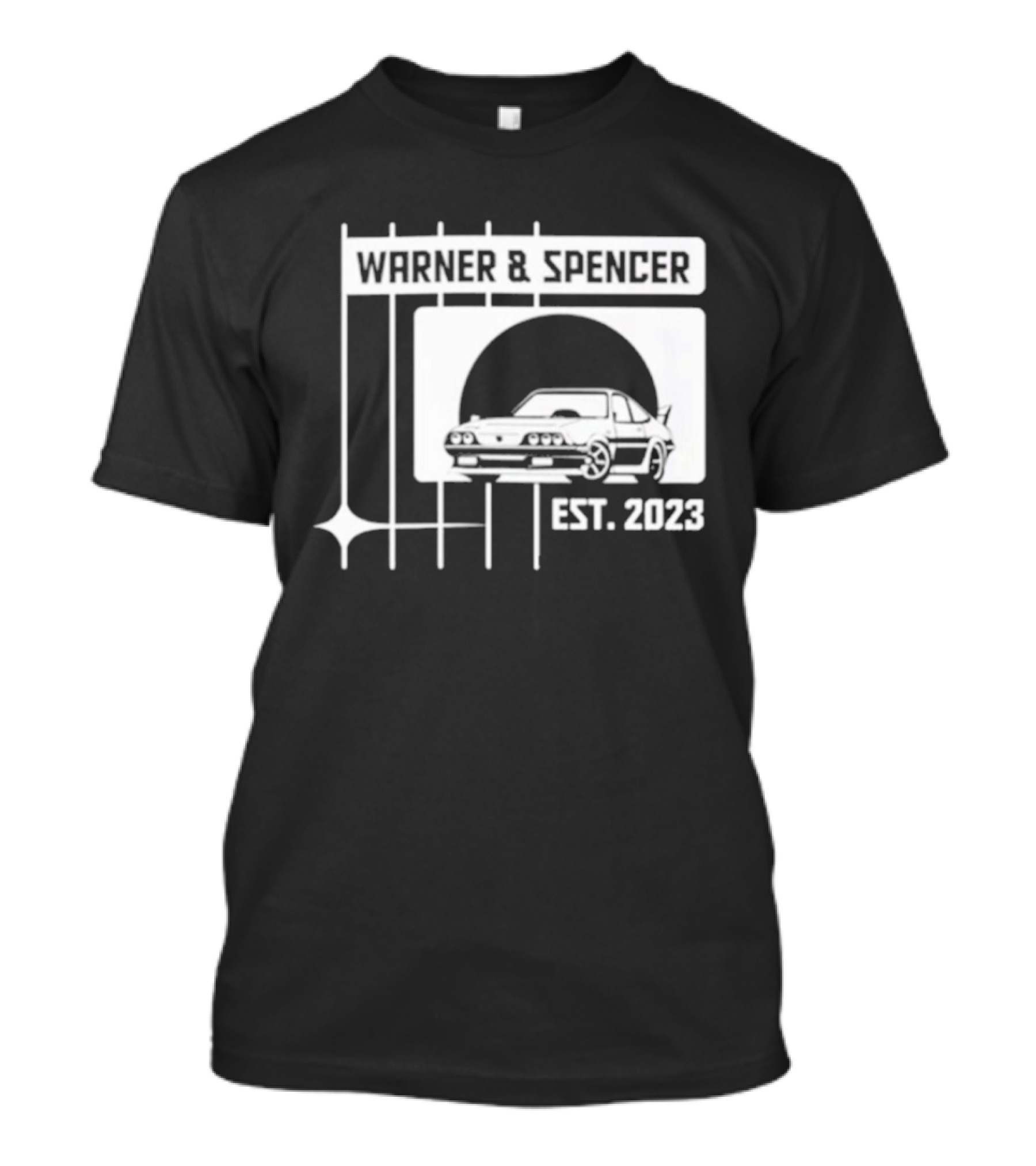 Warner And Spencer Est 2023 Classic Car T-Shirt