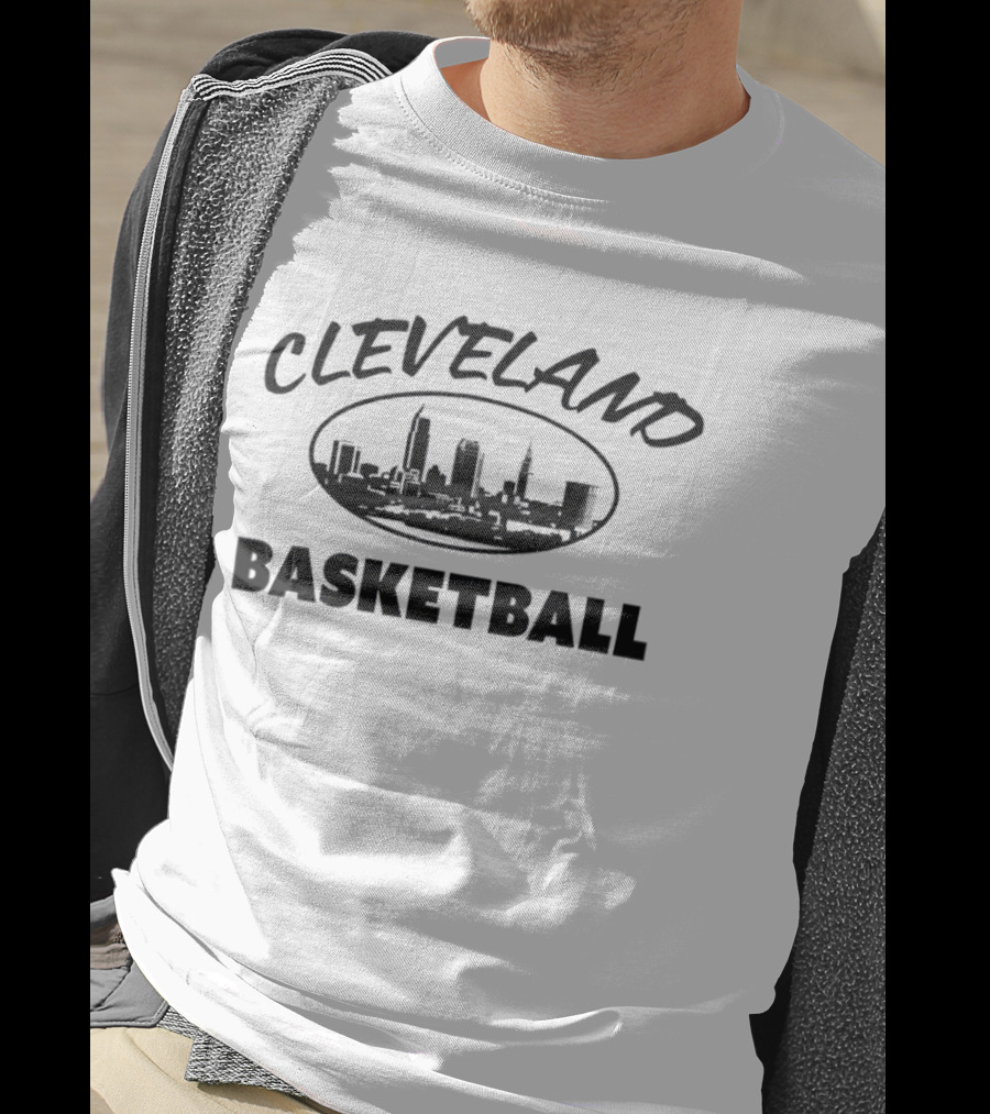 Cleveland Basketball Land Skyline Collective T-Shirt