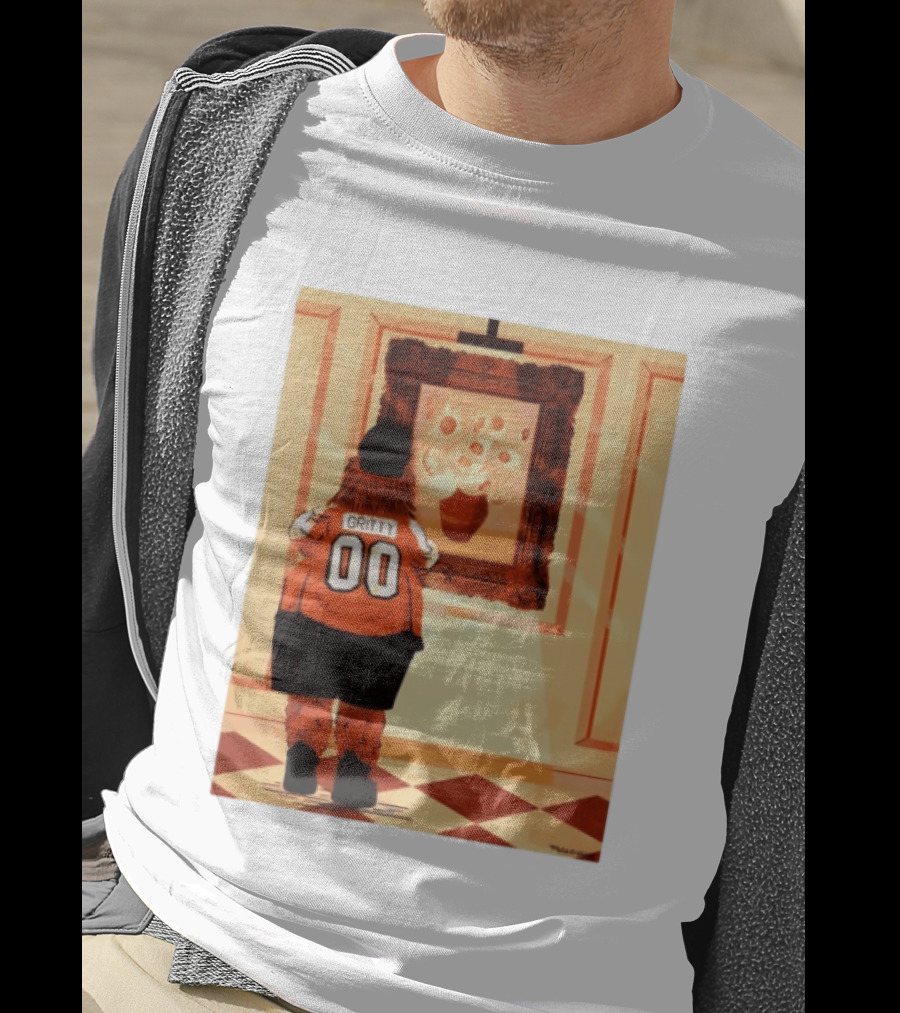Gritty Philadelphia Flyers Meets Vincent Van Gogh Sunflowers Museum Exhibit T-Shirt