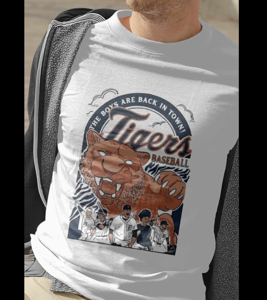 The Boys Are Back In Town Tigers Baseball Team Fierce T-Shirt
