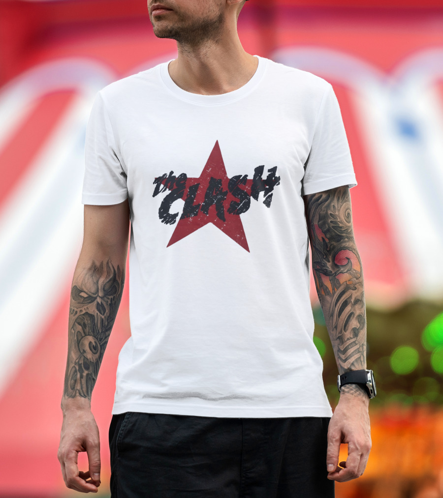 The Clash Red Star Vintage Punk T-Shirt