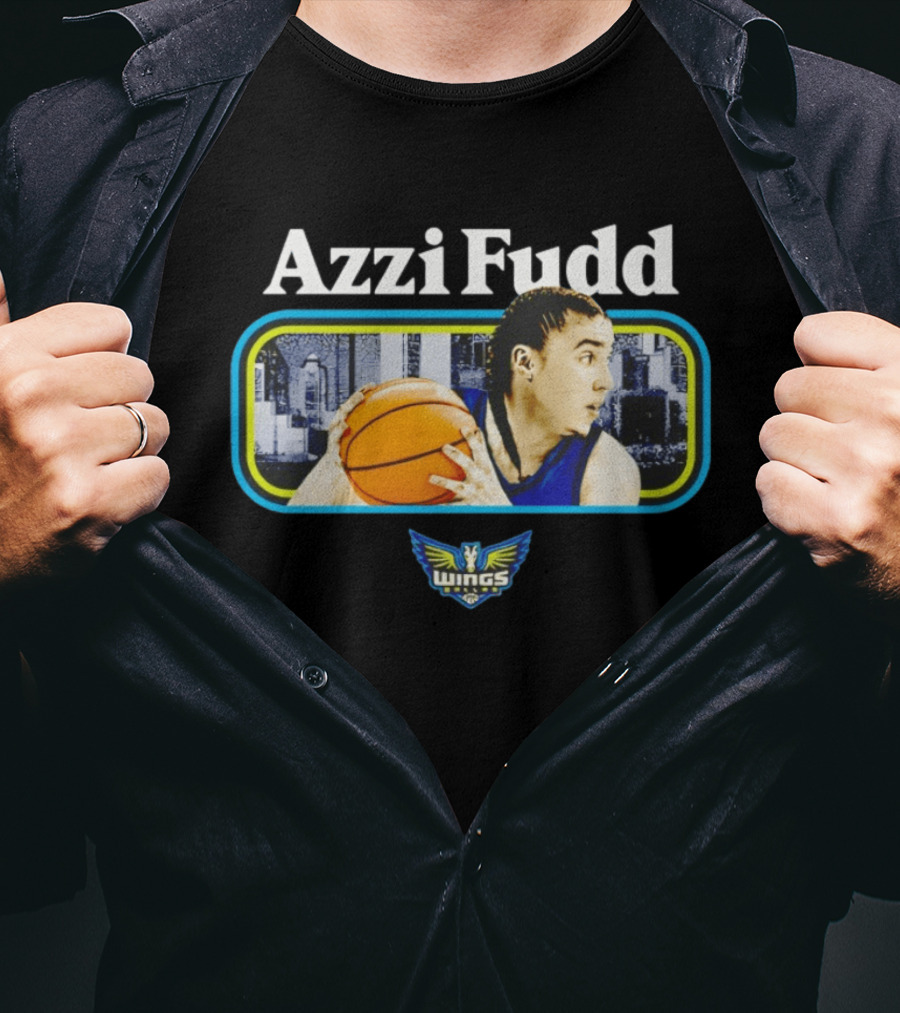 Azzi Fudd Dallas Wings Basketball Player With Team T-Shirt