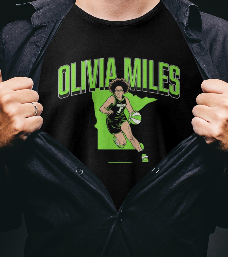 Olivia Miles Minnesota Lynx Basketball Star T-Shirt