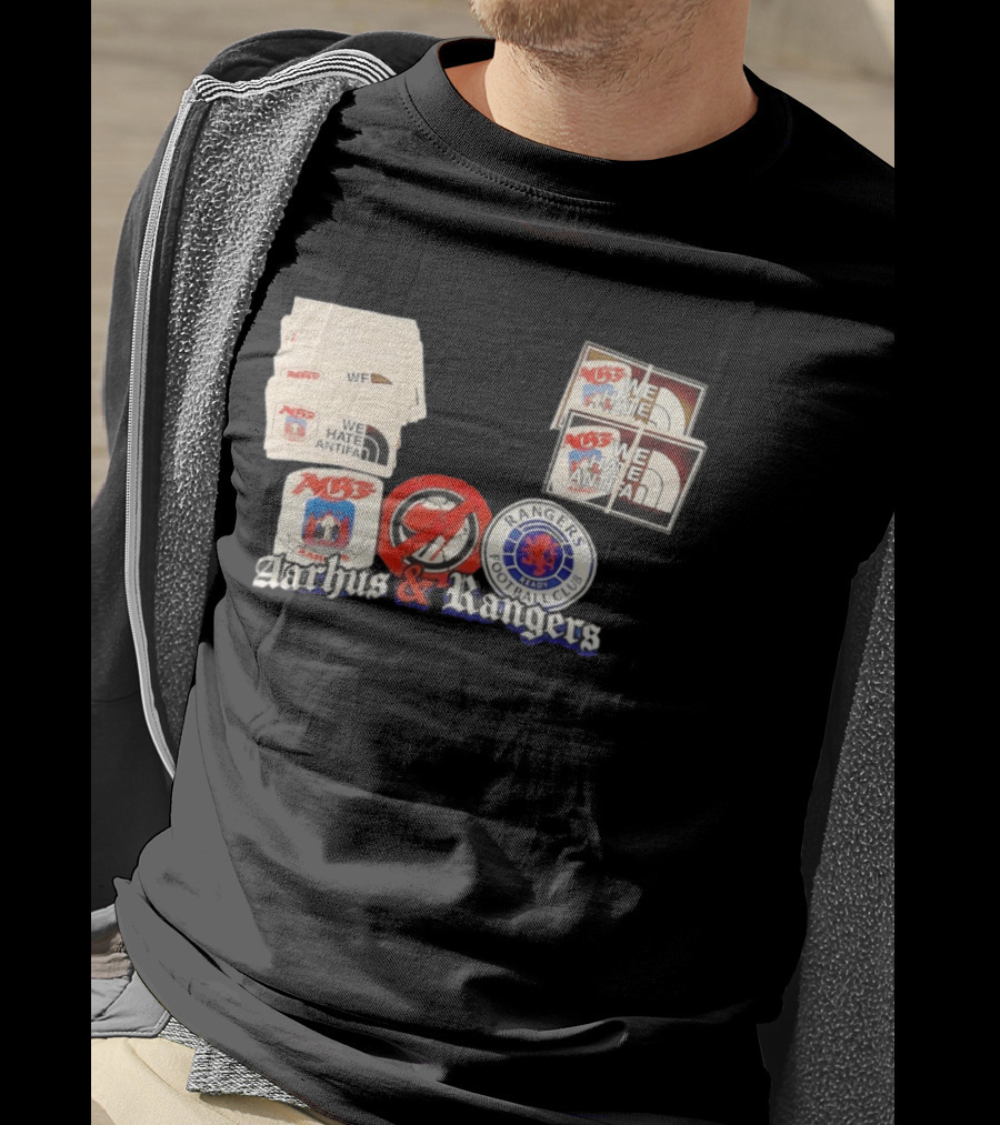 Rangers Football Club Aarhus Gymnastikforening We Hate Antifa T-Shirt